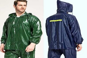 Chubasquero para adultos, traje de lluvia para mujeres, ropa impermeable para la lluvia, Tops, pantalones, ropa impermeable para motocicleta, conjunto de chubasqueros para hombres y mujeres 2103203008403