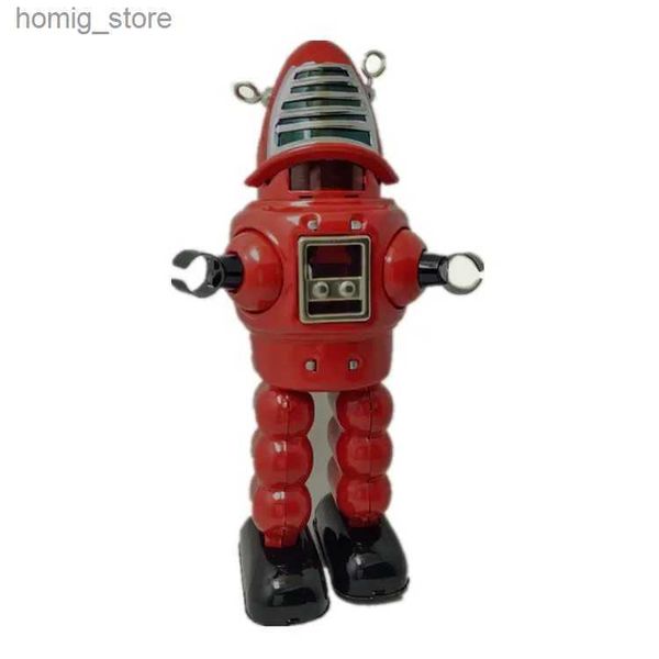 Serie de adultos Juguetes de estilo retro Machinerio de lata Matina Planeta Bullet Robot Robot Modelo de juguete Regalos Y240416
