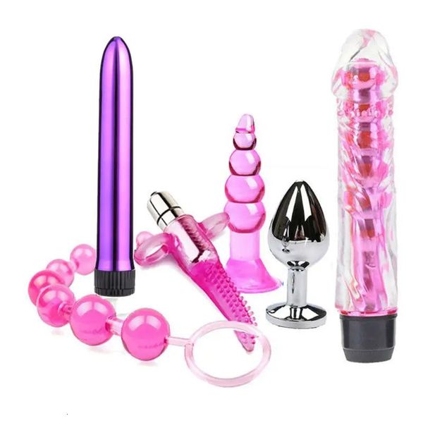 Kit de productos sexuales para adultos BDSM Slave vendage Gamesdildo Vibrator Anal enchufes 240312