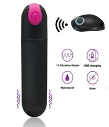 Produit de sexe adulte télécommande vibrateur fort 10 vitesses vibrant Mini forme de balle vibrateur étanche Gspot masseur D1811121945942