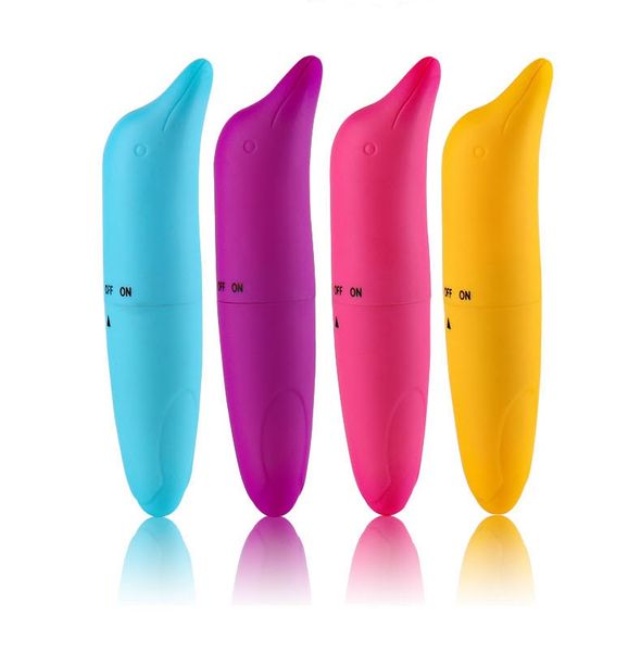 Juguete sexual para adultos al por mayor Dolphin G point vibrador Mini AV stick Masaje stick Dispositivo de masturbación para mujeres