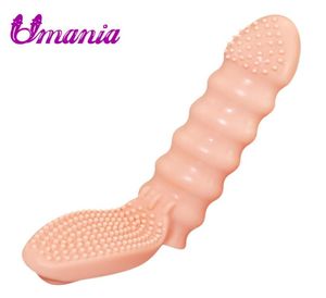 Toys sexuels pour adultes Clitoris Stimulator pinceau vibrant Sleeve de doigt G