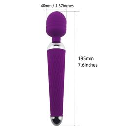 Volwassen Speeltjes voor Vrouw USB Oplaadbare Orale Clit Vibrators voor Vrouwen Toverstaf Vibrator Gspot Massager 023392163