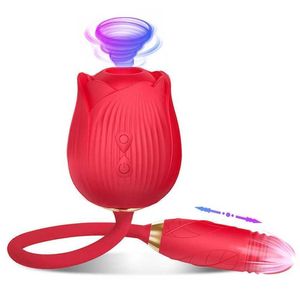 Volwassen Speeltjes Voor Vrouwen 3 In 1 Rose Speelgoed Vibrator Vrouw Tong Likken Clitoris Stimulator Stak G Spot Dildo Clit tepel Licker Vrouwen Goederen