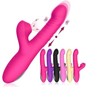 Adult sex trilt voor vrouwen speelgoed producten G-punt telescopische zuigkracht vibrator vrouwelijke masturbatie massage vibrator 231129