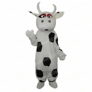 Taille adulte Black Dot Cow Mascot Costumes Cartoon Carorsine Tesifit Tapid Carnival Adults Size Halloween Christmas Party Carnival Robe Costumes pour hommes Femmes