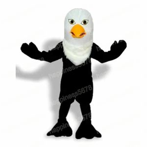 Taille adulte Black Eagle Mascot Costumes Cartoon Character tenue tenue costume Carnival Adults Taille Halloween Christmas Party Carnival Robe Costumes pour hommes Femmes