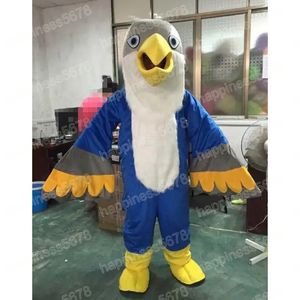 Volwassen grootte Blue Eagle mascottekostuums stripfiguur outfit pak carnaval volwassenen maat Halloween kerstfeest carnaval jurk past voor mannen vrouwen