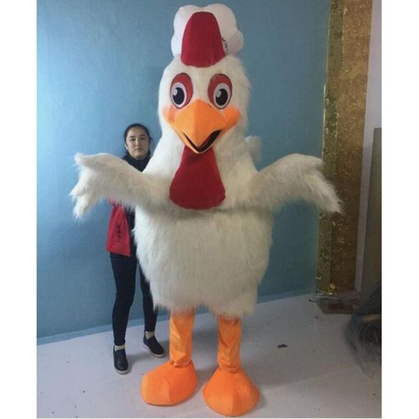 Taille adulte Chicken Mascot Costume Top Cartoon Anime THEMO