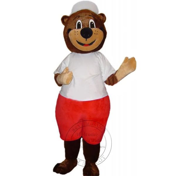 Disfraz de mascota de oso deportivo universitario de tamaño adulto, ropa de actuación de Carnaval, mascota de escuela secundaria
