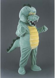 Volwassen grootte Hoge kwaliteit knuffelige krokodil mascottekostuum Kerstmis Halloween Animatie Prestaties Props