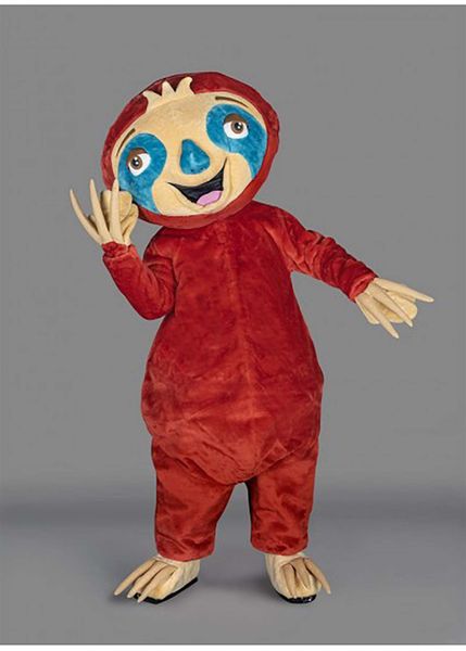 Disfraz de mascota perezoso de alta calidad, tamaño adulto, accesorios de actuación de animación de Navidad y Halloween