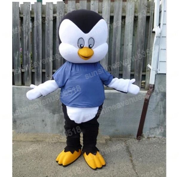 Tamaño de adulto Penguin Mascot Disfraz de dibujos animados Cartoon Carnival Unisex Size Tamaño Halloween Fiesta de cumpleaños Fancy Outdoor For Men Mujeres