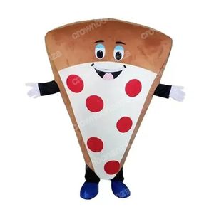 Costumes de mascotte de pizza de taille adulte Halloween personnage de dessin animé tenue costume de Noël tenue de fête en plein air unisexe vêtements publicitaires promotionnels