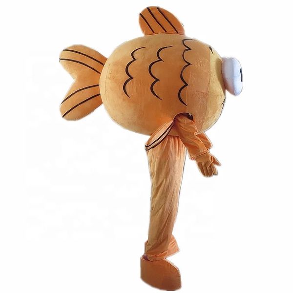 Disfraz de mascota pez de peluche de tamaño adulto, disfraz de Halloween, fantasía de Navidad, vestido de fiesta de dibujos animados, disfraz de carnaval, traje Unisex para adultos