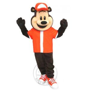 Déguisement de mascotte d'ours d'école de sport de taille adulte déguisement de thème de dessin animé d'anime