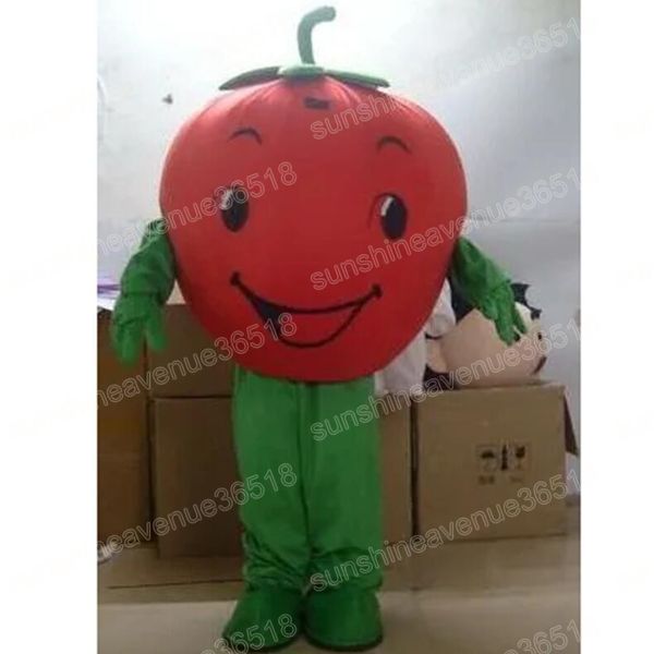 Taille adulte Costume de mascotte de tomate personnage de thème de dessin animé Carnaval unisexe Halloween Carnaval adultes fête d'anniversaire tenue fantaisie pour hommes femmes