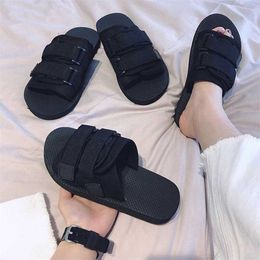 Volwassen dia's slippers dames home schoenen mode zomer comfortabele mannen slippers platform vrouwen casual vrouwelijke strand sandalen 211023