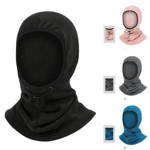 Chapeau de sport adulte Sports de plein air coupe-vent couvre-chef hiver polaire garder la tête et le cou au chaud masque de ski pour homme femme rose noir gris bleu