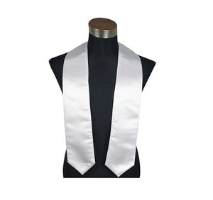 Volwassen sublimatie warmte afdrukken blanco afstuderen sjaal thermische overdracht wit Honor sjaal etiquette lint Bachelor039s sjaal W2082866