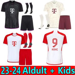 Costume adulte SANE Kane 23 24 Maillot de football BAYERN MUNICH JOAO CANCELO DE LIGT COMAN 2023 2024 Chemise de football Musiala Gnabry Goretzka Muller Hommes Kits Enfants Kimmich Fans