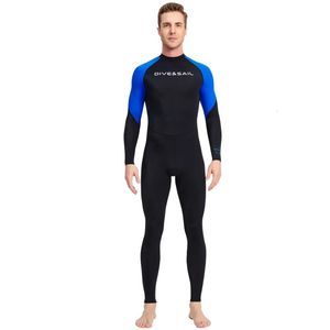 Volwassen surfen wetsuit heren nylon zonnebrandstof stof badmode duikpak vol snorkelende lichaamspakken 05 mm 240409