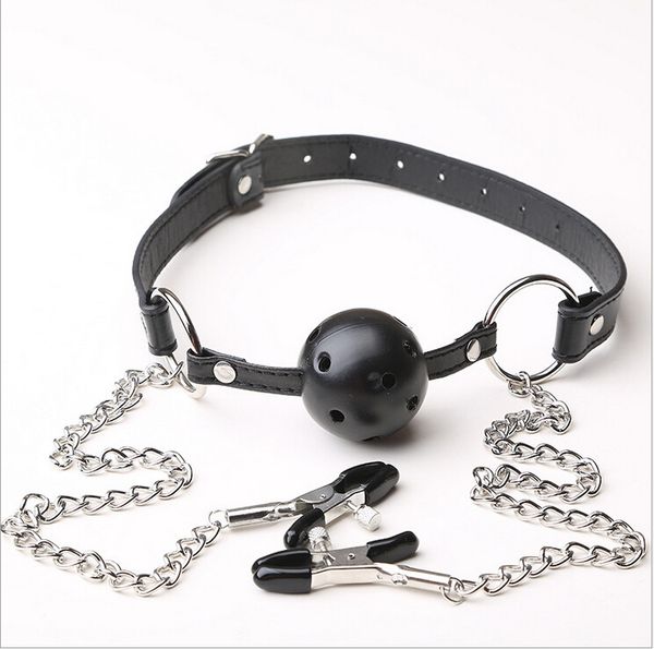 Adulte bondage goût bouche plug lait pince cuir alternatif stimulant mamelon flirt fournitures Mimi fun