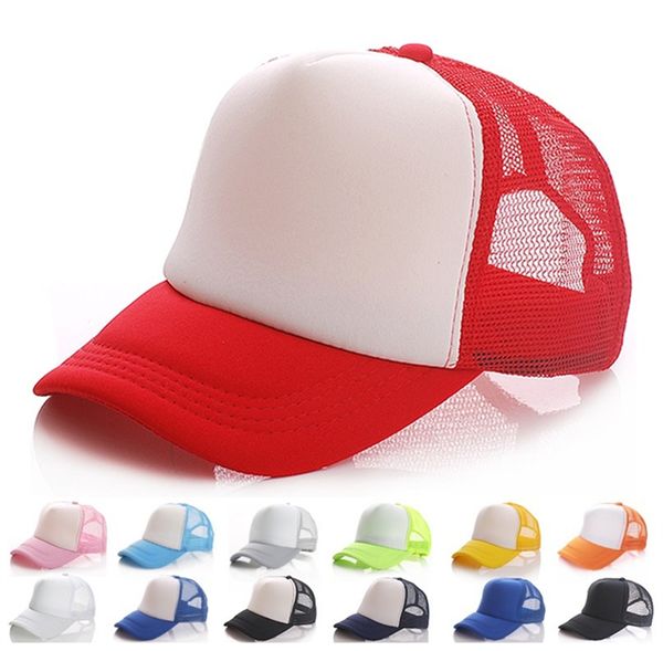 Sombrero para adolescente adulto, sombrilla, gorra de béisbol, placa en blanco, gorra de malla, sombrero ajustable para camión, sombrero publicitario, logotipo personalizado P211