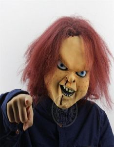 Máscara de látex para adultos, fantasma aterrador, muñeco Chucky, máscara de Cosplay, juego de juguete, máscara de truco, espectáculo de fiesta de carnaval, máscara de látex 2009294217610