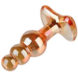 Volwassen speelgoed anale masturbator stimulator glas anale plug anus dilatator glazen buttplug erotische koppels seksspeeltjes voor vrouwelijke kontstekker