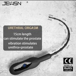 Jouets pour adultes 10 fréquence urétral vibrateur cathéter pénis Plug Sex Toy pour hommes vibrant Insertion urètre son dilatateur 230714
