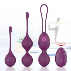 Jouets pour adultes 10 vitesses Kegel Ball Télécommande Exercice serré vaginal Stimulateur d'œuf vibrant Massage Ben Wa Geisha Balls Sex Toy pour femmes 231026