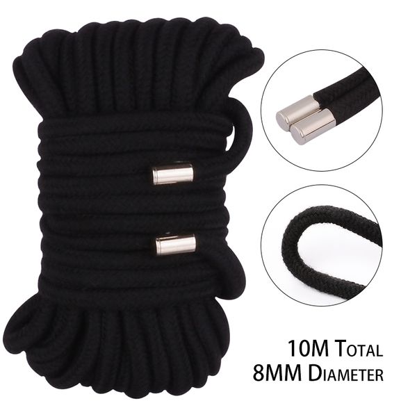 Jouets pour adultes 10M 8MM épaissir Shibari Art corde Bondage esclave retenue jouets sexuels pour Couples Hogtie fétiche harnais jeux pour adultes prix de gros 230804