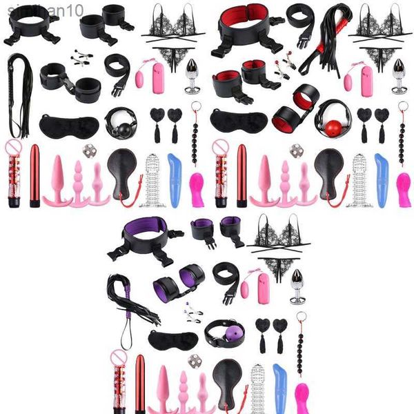 Jouets pour adultes 20RD Jeu de flirt pour adultes Jouet Sm Bondage Set Kinky Restraint Cosplay Supply Masturbator L230519