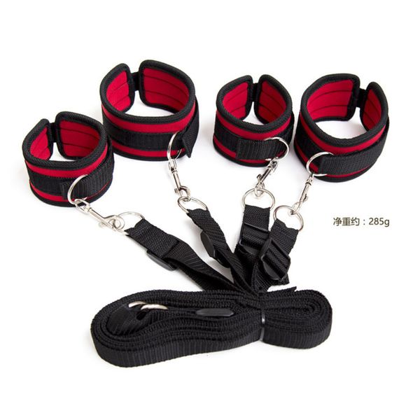 Toys adultes 218m Bed Bondage BDSM Games Hamdcuff anklecuffs sexy firme d'esclave fétiche pour femmes couples 230824