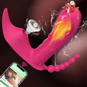 Volwassen Speelgoed 3 IN 1 Bluetooth APP Dildo Vibrator Vrouwelijke Masturbator Vacuüm Vagina Clitoris Zuigen Stimulator Sex voor Vrouwen Paar 18 231219