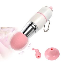 Volwassen Speelgoed 3In1 Mini Vibrator Clitoris Stimulator G Spot Masturbatie Orale Likken Tepel Sucker Massager Sex voor Vrouwen 231017