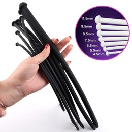 Juguetes para adultos 7pce Set Silicona Próstata Uretra Enchufe Uretral Dilatador Estimulador Pene Sonido Masturbador masculino Sexo para hombres 230804