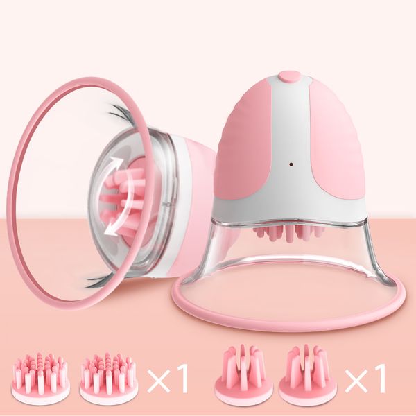Juguetes para adultos AAV Masaje de senos Vibrador Sucker Fuerte Estimulador de succión manual con 10 modos de rotación de vibración Sexo para mujeres 230904