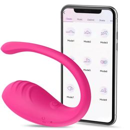 Volwassen Speelgoed APP Controle Siliconen G-spot Dildo Vibrator Ei Clit Vagina Anale Stimulatie Massage Sex Voor Vrouwen Masturbatie 9 Speed 231017