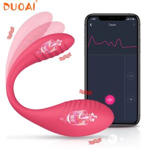 Jouets pour adultes APP vibrateur Bluetooth gode femelle pour femmes vibrateurs télécommandés sans fil portent un jouet d'oeuf d'amour vibrant pour Couple 230920 ZZ