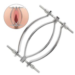 Juguetes para adultos BDSM Bondage Vagina Speculum Metal Clitors Clip Sex para mujeres G Spot Stimulator Clamp Tienda erótica 230804