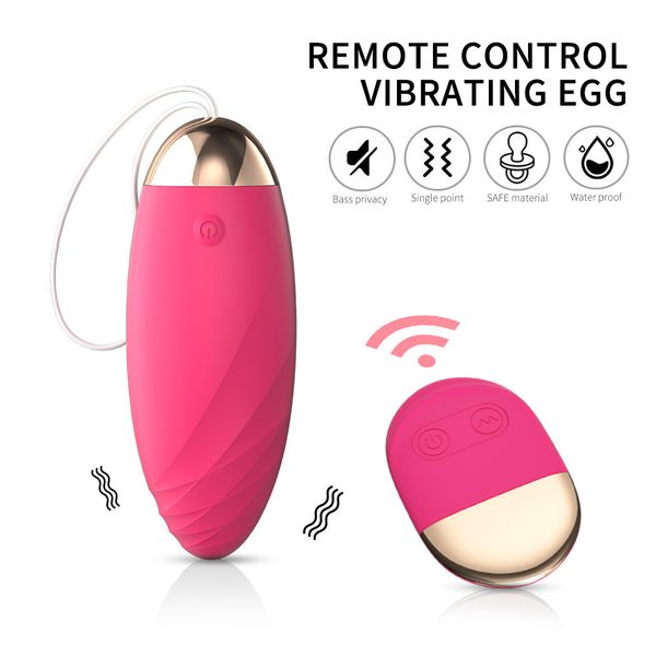 Juguetes para adultos Huevo que rebota Vibradores impermeables inalámbricos Control remoto Mujeres Vibrador Masajeador corporal Productos sexuales 230821