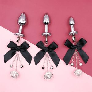 Jouets pour adultes Bowknot plug anal passion petite cloche mari et femme préliminaires taquiner adulte tempérament alternatif jouets d'intérêt 230706