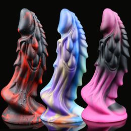 Volwassen Speelgoed Draak Dildo Siliconen Realistisch met Sterke Zuignap Monster Penis Anale Plug Seksspeeltje voor Vrouwen Handenvrij 230706