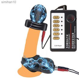 Volwassen speelgoed Elektrische schokkraag Volwassene voorraden mannelijke jj stimulus smeden incapaci tas penis massager sm sex speelgoed 18 l230519