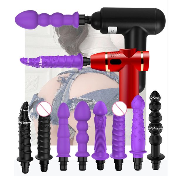 Jouets pour adultes Silicone électrique Gode Vibromasseur vaginal percussion Érotique Sexe vibration Anal Butt Plug Masturbation Machine pistolet de massage 230824