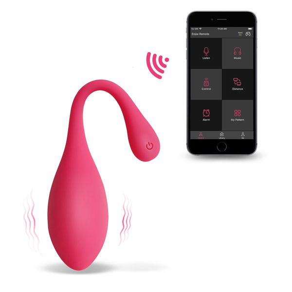 Jouets pour adultes ENJOX Yami Bluetooth Oeuf Vibrant Portable App Contrôlé Vibrateur Gspot Stimulateur Clitoridien Jouet Rechargeable 230824