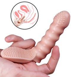 Juguetes para adultos Vibradores eróticos para dedos Vagina Estimulación del clítoris Punto G Masaje Masturbador Vibrador Sexo para mujer Producto 230314