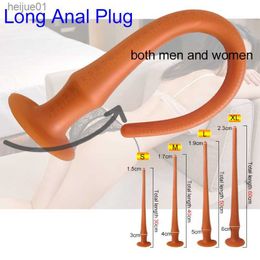 Jouets pour adultes silicone flexible long plug anal sex toys gode anal anus masturbateur plug anal masseur de prostate érotique pour femmes hommes sex shop L230518